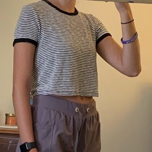 Forever 21 Striped Crop Top